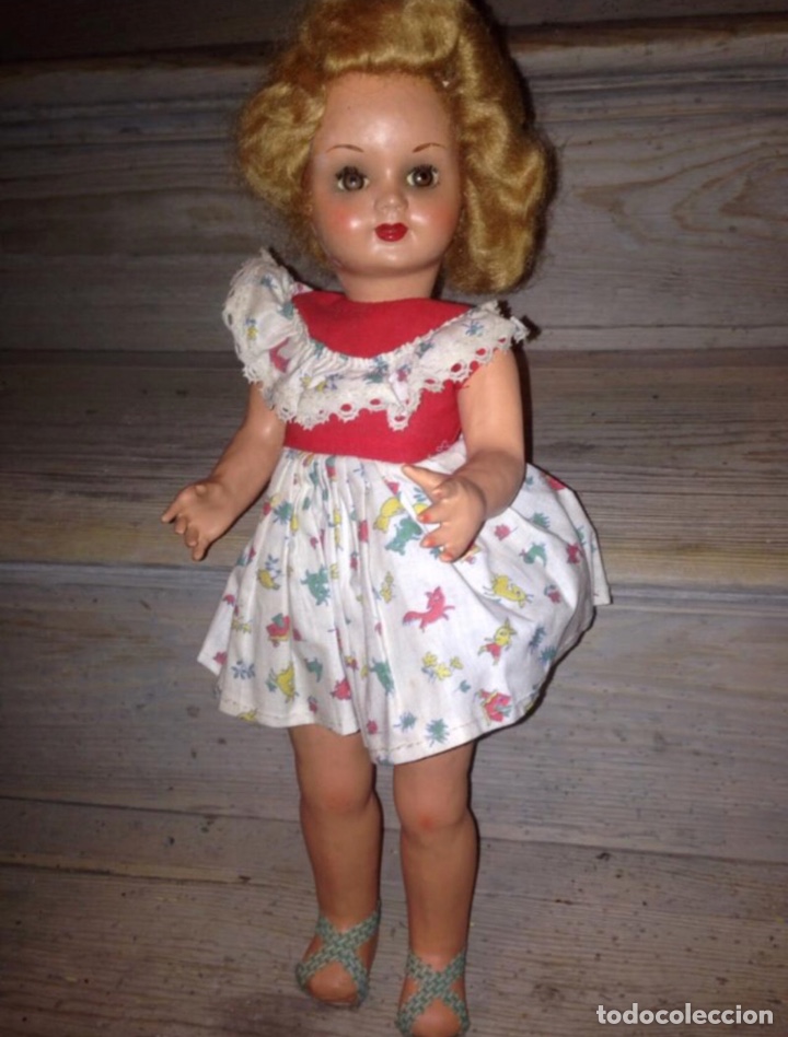 Mu&ntilde;eca espa&ntilde;ola clasica: Mu&ntilde;eca de 1940-50 original - Foto 1