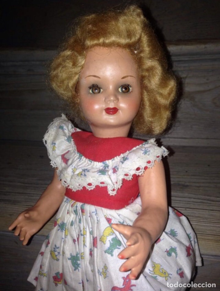 Mu&ntilde;eca espa&ntilde;ola clasica: Mu&ntilde;eca de 1940-50 original - Foto 2