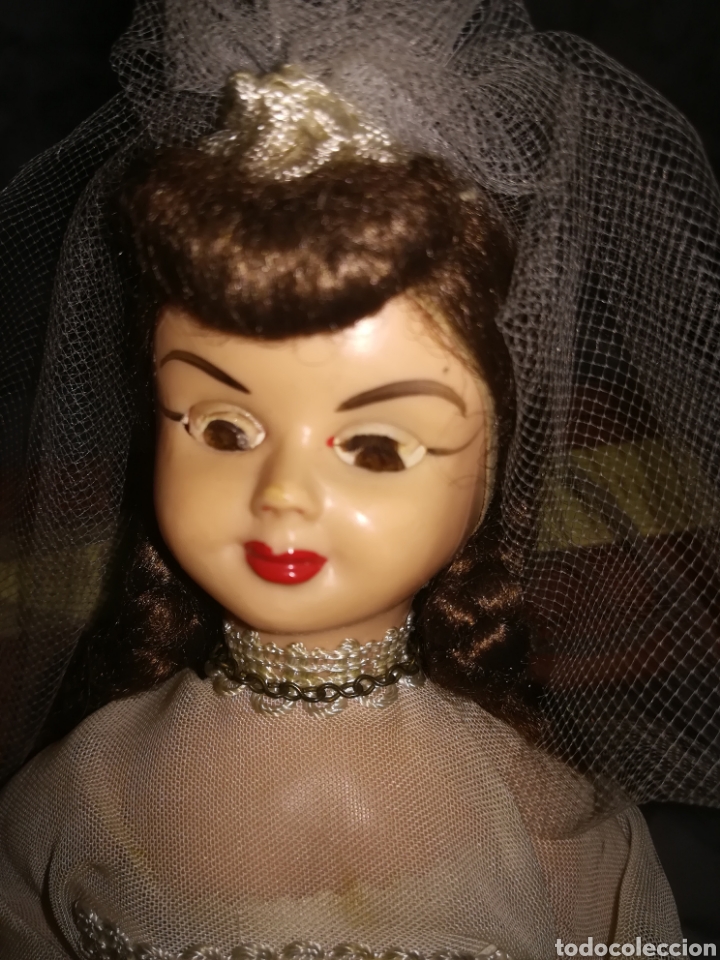 Mu&ntilde;eca espa&ntilde;ola clasica: Antigua mu&ntilde;eca de comuni&oacute;n, celuloide. - Foto 3