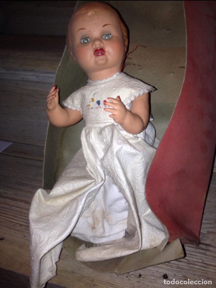 Mu&ntilde;eca espa&ntilde;ola clasica: Mu&ntilde;eco de 1940-50 en caja - Foto 1