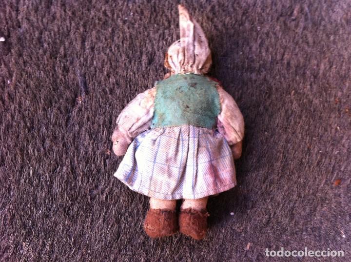 Mu&ntilde;eca espa&ntilde;ola clasica: MU&Ntilde;ECA DE TRAPO Y DE PASTA DE MADERA.  LONGITUD: 13cm. - Foto 2