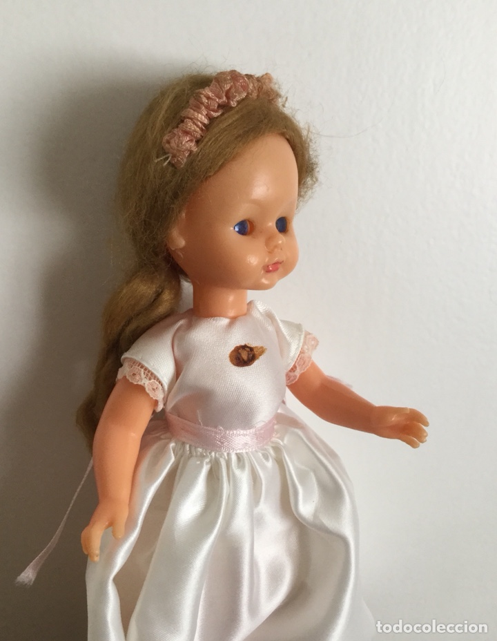 Mu&ntilde;eca espa&ntilde;ola clasica: ANTIGUA MU&Ntilde;ECA DE CELULOIDE VESTIDA DE COMUNI&Oacute;N - Foto 3