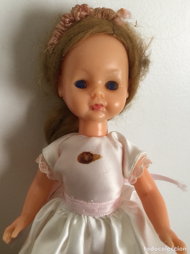 Mu&ntilde;eca espa&ntilde;ola clasica: ANTIGUA MU&Ntilde;ECA DE CELULOIDE VESTIDA DE COMUNI&Oacute;N - Foto 4