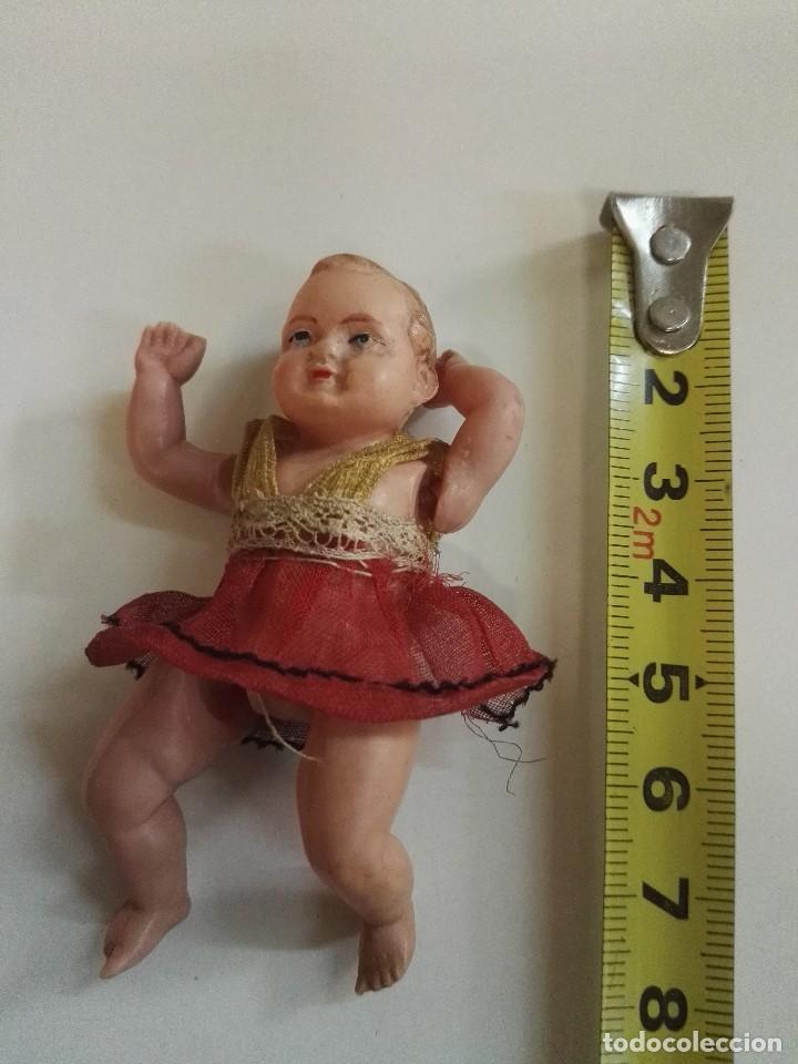 Mu&ntilde;eca espa&ntilde;ola clasica: Nina de celuloide con vestido rojo - Foto 1