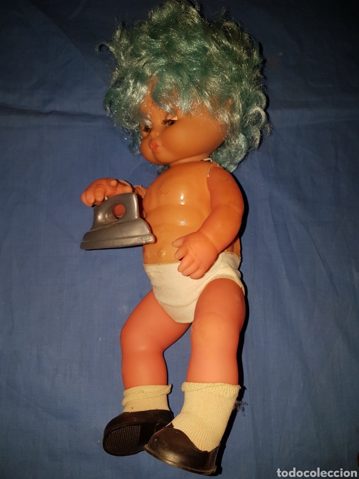 Mu&ntilde;eca espa&ntilde;ola clasica: Antigua mu&ntilde;eca a cuerda que plancha - Foto 3