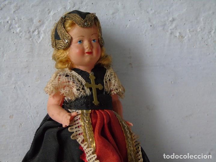 Mu&ntilde;eca espa&ntilde;ola clasica: mu&ntilde;eca celuloide con traje - Foto 2