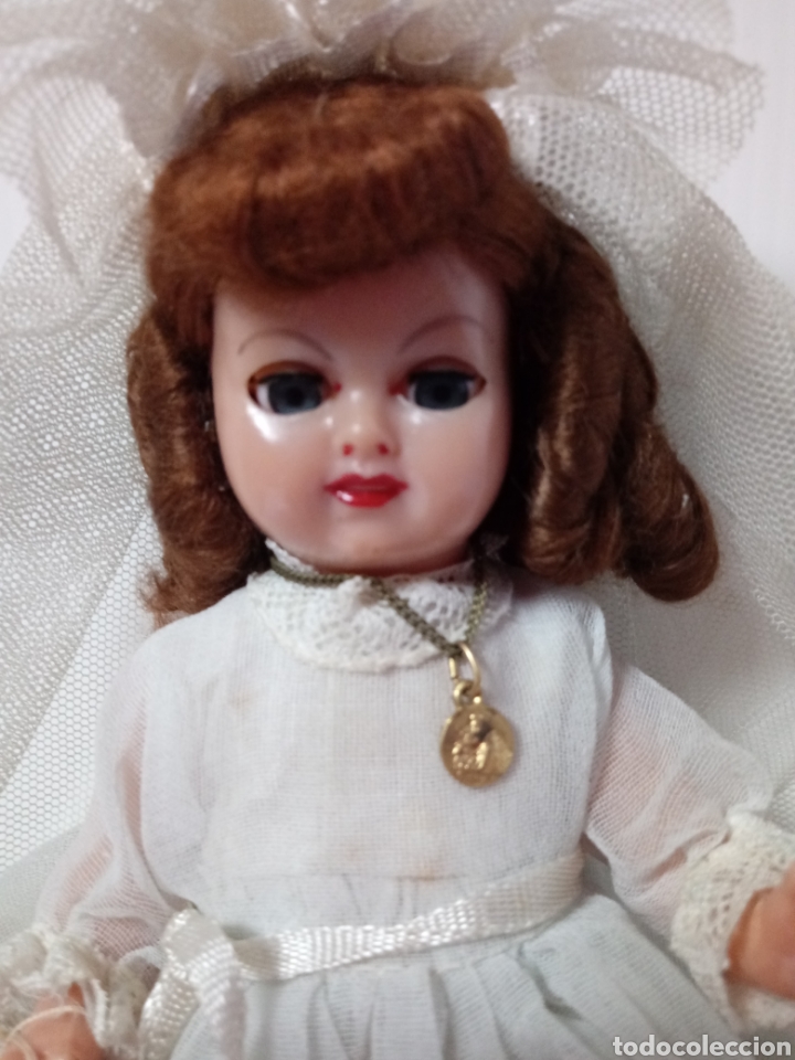 Mu&ntilde;eca espa&ntilde;ola clasica: Mu&ntilde;eca celuloide a&ntilde;os 40 de comunion - Foto 2
