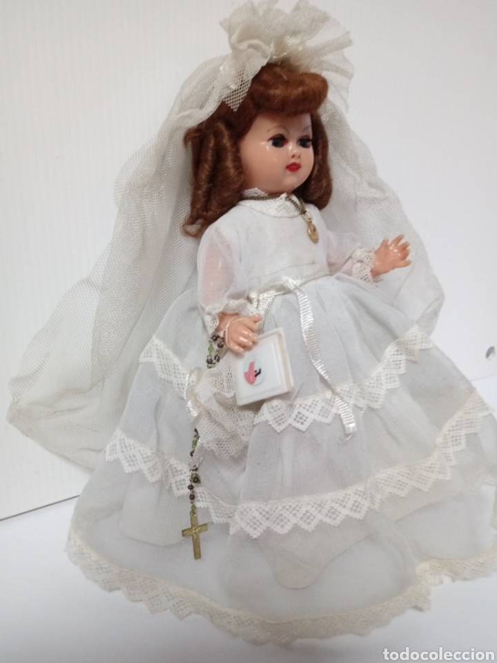 Mu&ntilde;eca espa&ntilde;ola clasica: Mu&ntilde;eca celuloide a&ntilde;os 40 de comunion - Foto 3