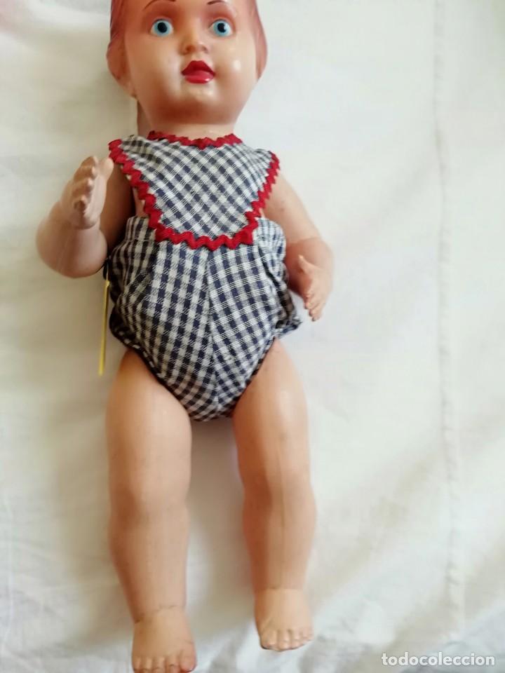 Mu&ntilde;eca espa&ntilde;ola clasica: Mu&ntilde;eco celuloide a&ntilde;os 30-40, 28cm. - Foto 1