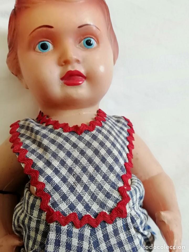Mu&ntilde;eca espa&ntilde;ola clasica: Mu&ntilde;eco celuloide a&ntilde;os 30-40, 28cm. - Foto 2