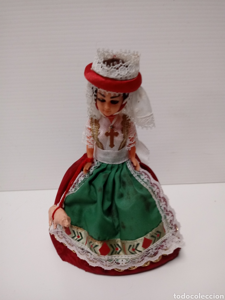 Mu&ntilde;eca espa&ntilde;ola clasica: Mu&ntilde;eca regional antigua 13 cm - Foto 1