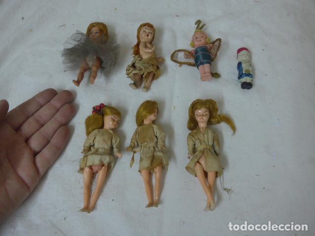 Mu&ntilde;eca espa&ntilde;ola clasica: Lote de 7 antigua mu&ntilde;eca de celuloide, mu&ntilde;ecas, variedad. - Foto 1