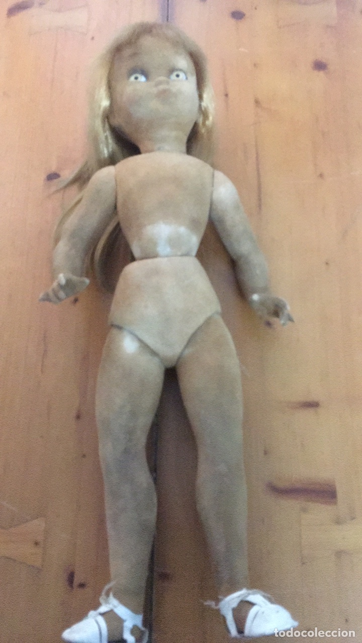 Mu&ntilde;eca espa&ntilde;ola clasica: mu&ntilde;eca flocada de florido. a&ntilde;os 60 - Foto 3