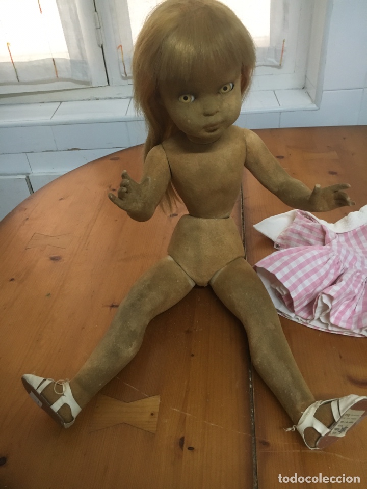 Mu&ntilde;eca espa&ntilde;ola clasica: mu&ntilde;eca flocada de florido. a&ntilde;os 60 - Foto 7