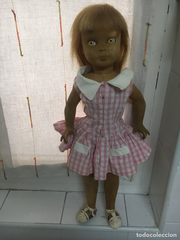 Mu&ntilde;eca espa&ntilde;ola clasica: mu&ntilde;eca flocada de florido. a&ntilde;os 60 - Foto 10