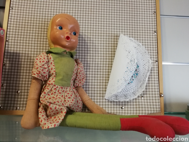 Mu&ntilde;eca espa&ntilde;ola clasica: MU&Ntilde;ECA TRAPO A&Ntilde;OS 40 CARA CELULOIDE - Foto 7