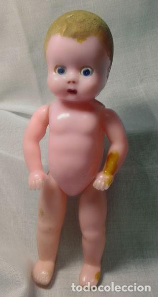 Mu&ntilde;eca espa&ntilde;ola clasica: MU&Ntilde;ECA - BEB&Eacute; - DE PL&Aacute;STICO DURO , OJOS DURMIENTES - Foto 1