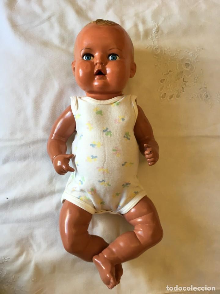 Mu&ntilde;eca espa&ntilde;ola clasica: Mu&ntilde;eca Mu&ntilde;eco Celuloide Bebe Antiguo Antigua - Foto 1