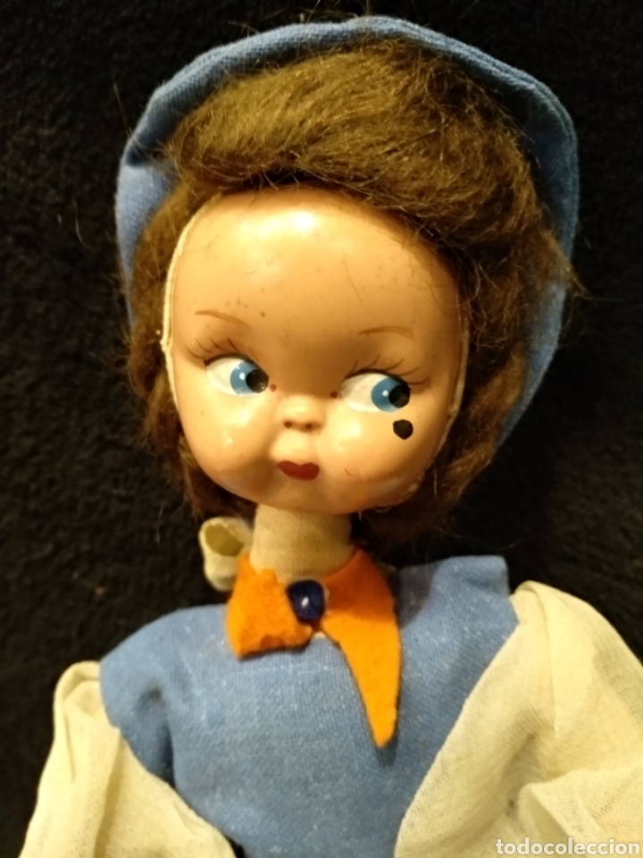 Mu&ntilde;eca espa&ntilde;ola clasica: Mu&ntilde;eca de trapo y cara de celuloide o pl&aacute;stico duro. 26cm - Foto 2