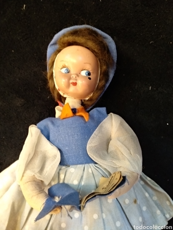 Mu&ntilde;eca espa&ntilde;ola clasica: Mu&ntilde;eca de trapo y cara de celuloide o pl&aacute;stico duro. 26cm - Foto 6