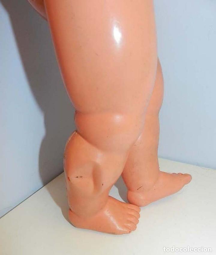 Mu&ntilde;eca espa&ntilde;ola clasica: MU&Ntilde;ECA DE CELULOIDE DE LA CASA ICSA-FINALES DE LOS 40- MIDE 48 CM - MARCADA EN LA NUCA CON EL LOGO - Foto 5
