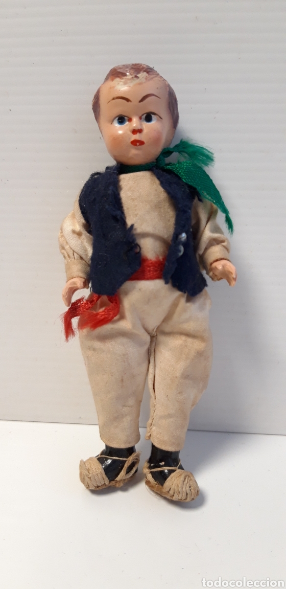 Mu&ntilde;eca espa&ntilde;ola clasica: Mu&ntilde;eco de celuloide 14 cm - Foto 1