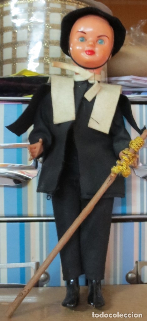 Mu&ntilde;eca espa&ntilde;ola clasica: MU&Ntilde;ECO REGIONAL CELULOIDE 18 CM. ALTURA - Foto 1