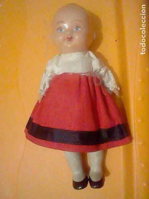Mu&ntilde;eca espa&ntilde;ola clasica: MU&Ntilde;ECA MU&Ntilde;ECO OJOS PINTADOS CELULOIDE 13 CMS - Foto 1