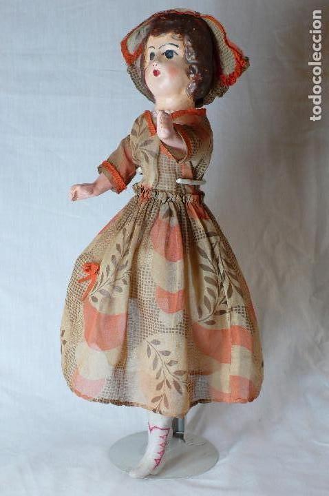 Mu&ntilde;eca espa&ntilde;ola clasica: mu&ntilde;eca de cart&oacute;n piedra - Foto 5