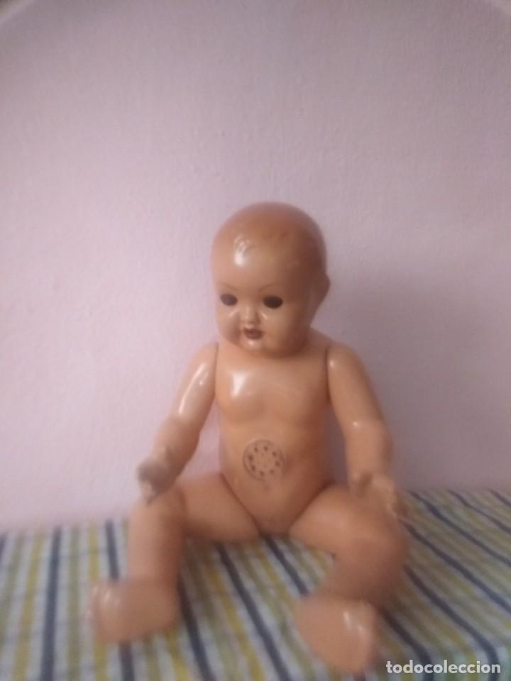 Mu&ntilde;eca espa&ntilde;ola clasica: Mu&ntilde;eca de pl&aacute;stico duro antigua - Foto 1