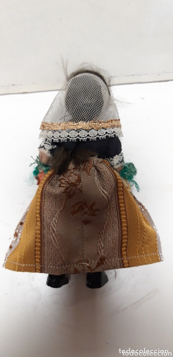 Mu&ntilde;eca espa&ntilde;ola clasica: MU&Ntilde;ECA REGIONAL DE CELULOIDE 13 CM - Foto 3