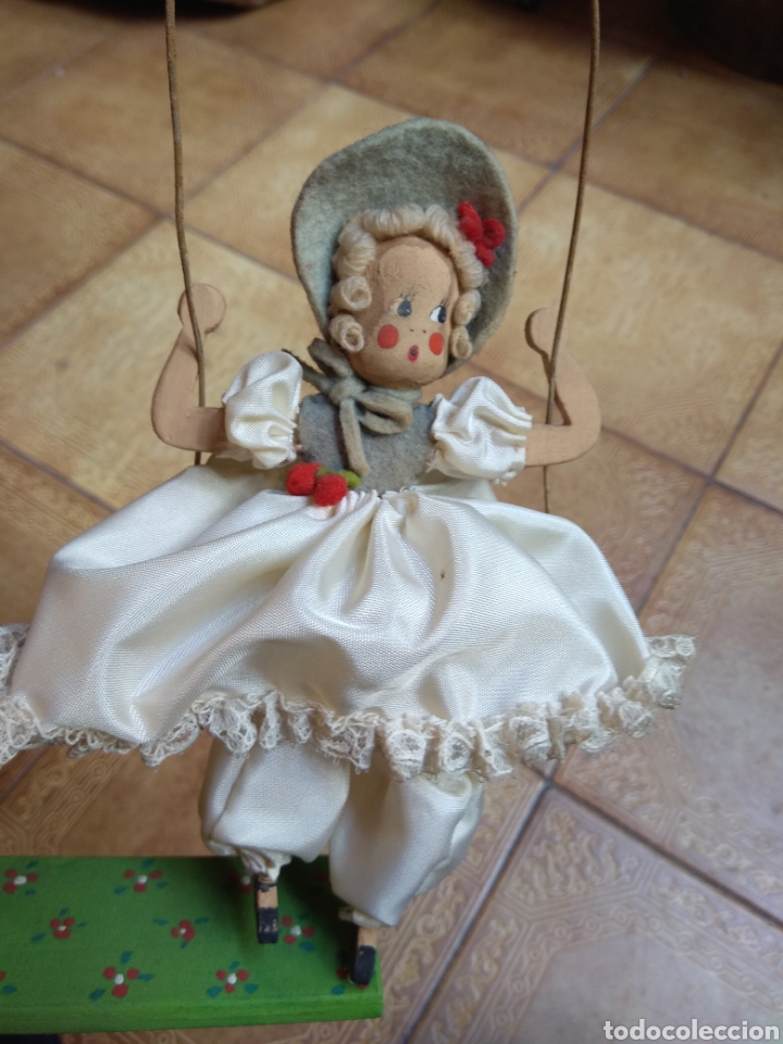 Mu&ntilde;eca espa&ntilde;ola clasica: Antigua Mu&ntilde;eca con Columpio - Foto 8