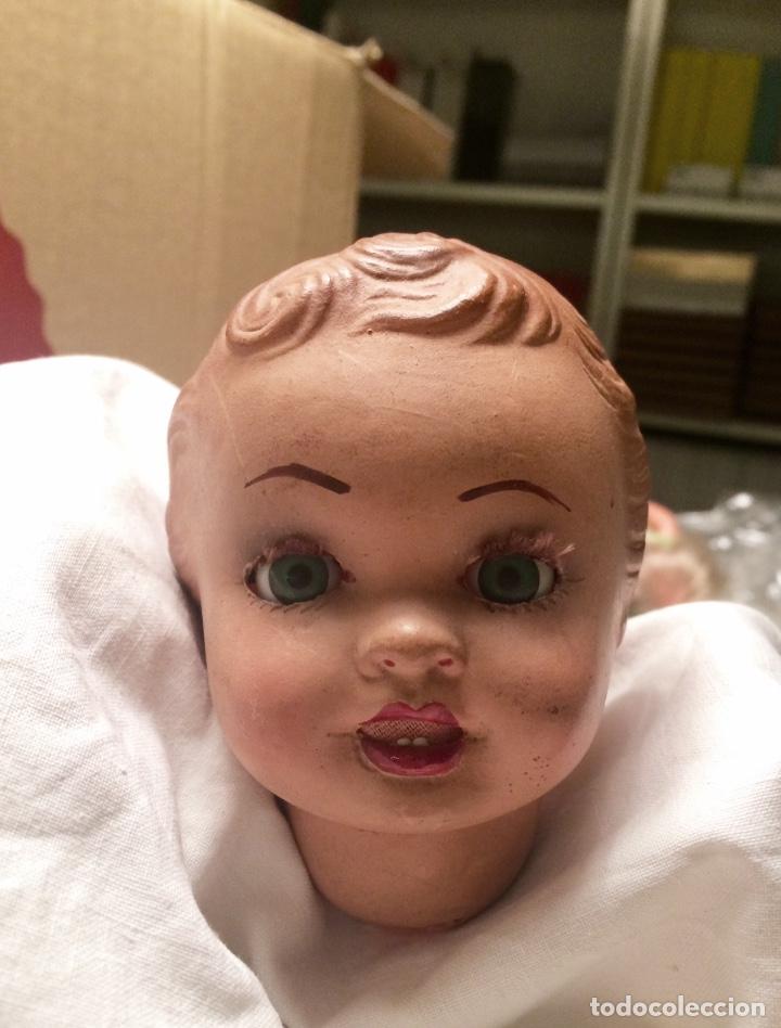 Mu&ntilde;eca espa&ntilde;ola clasica: Cabeza de celuloide. 10 cm de altura - Foto 1