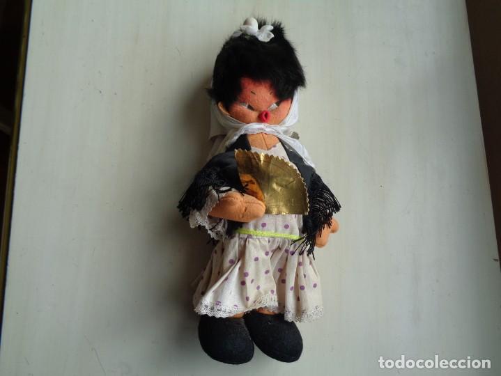Mu&ntilde;eca espa&ntilde;ola clasica: ANTIGUA MU&Ntilde;ECA CHULAPA DE TRAPO - Foto 1