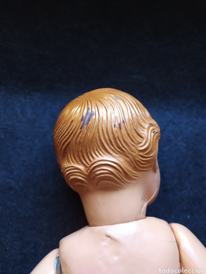 Mu&ntilde;eca espa&ntilde;ola clasica: Antiguo mu&ntilde;eco beb&eacute; de celuloide y composici&oacute;n. - Foto 4