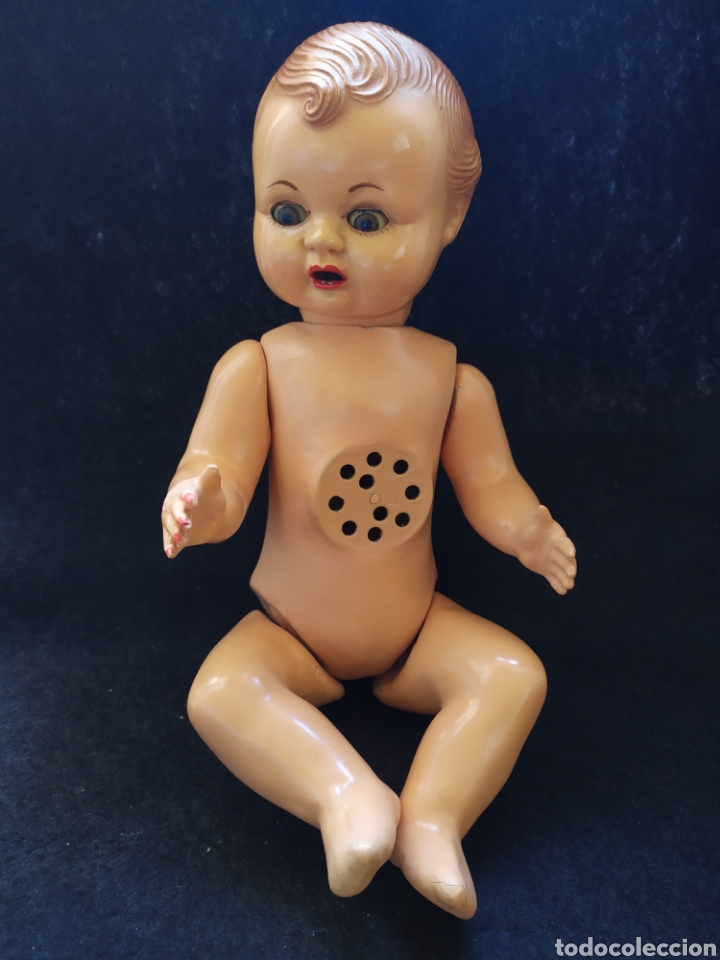 Mu&ntilde;eca espa&ntilde;ola clasica: Antiguo mu&ntilde;eco beb&eacute; de celuloide y composici&oacute;n. - Foto 7