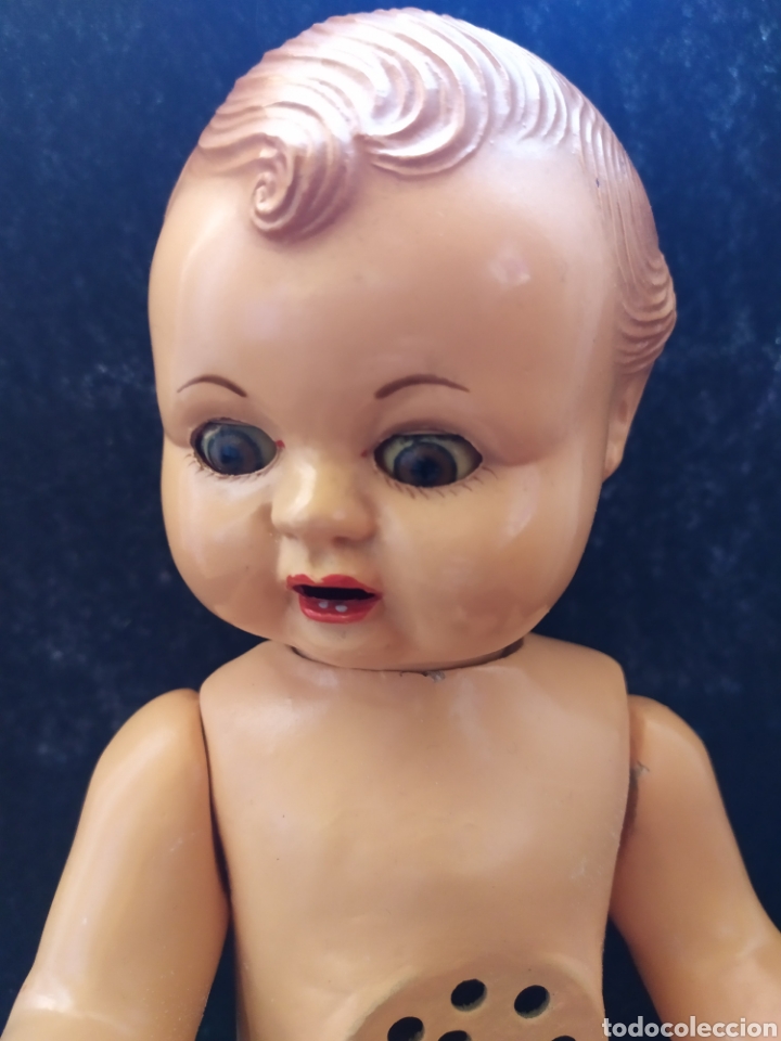 Mu&ntilde;eca espa&ntilde;ola clasica: Antiguo mu&ntilde;eco beb&eacute; de celuloide y composici&oacute;n. - Foto 12