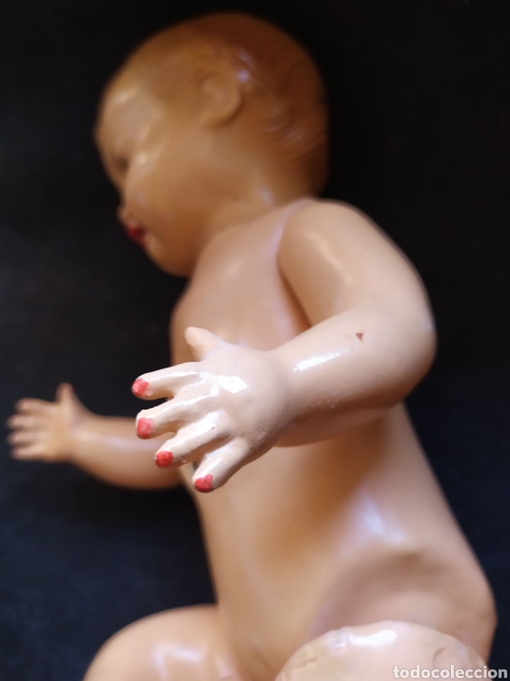 Mu&ntilde;eca espa&ntilde;ola clasica: Antiguo mu&ntilde;eco beb&eacute; de celuloide y composici&oacute;n. - Foto 13
