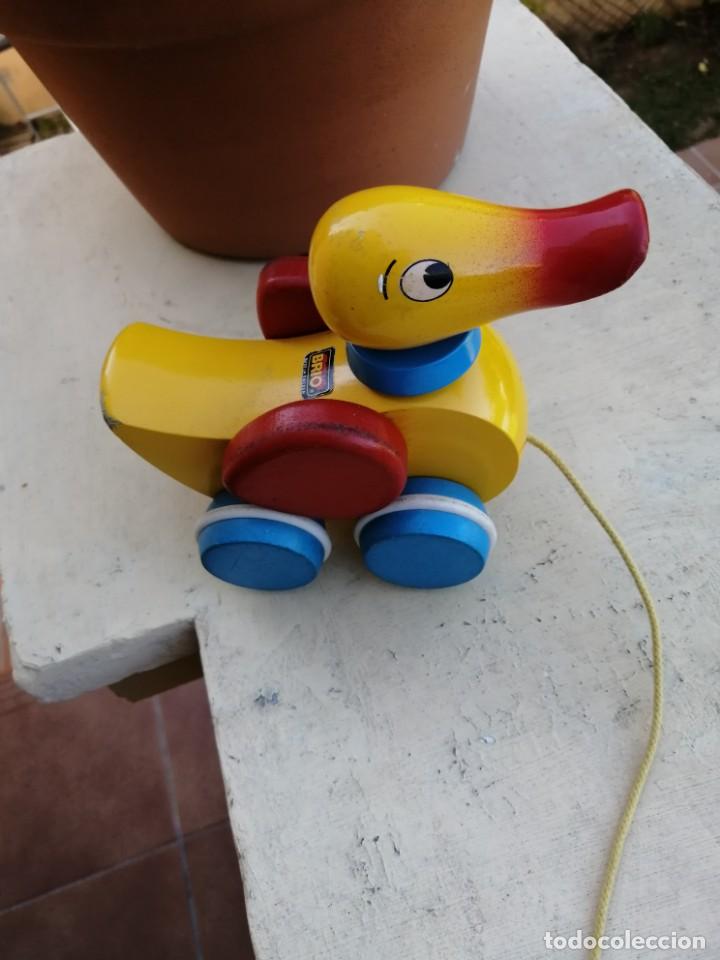 Mu&ntilde;eca espa&ntilde;ola clasica: Antiguo Pato arrastre sueco - Foto 1
