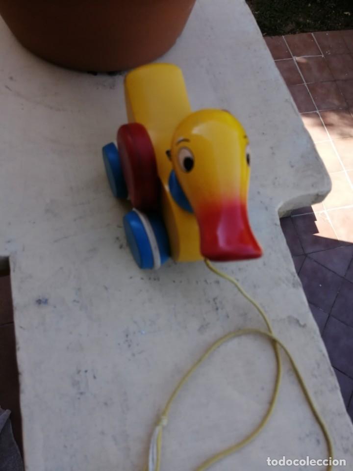 Mu&ntilde;eca espa&ntilde;ola clasica: Antiguo Pato arrastre sueco - Foto 3
