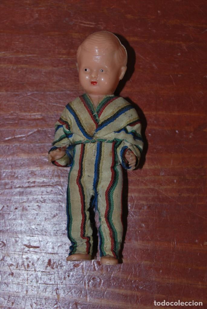 Mu&ntilde;eca espa&ntilde;ola clasica: MU&Ntilde;ECO DE CELULOIDE - ROPA ORIGINAL - A&Ntilde;OS 40 - Foto 1