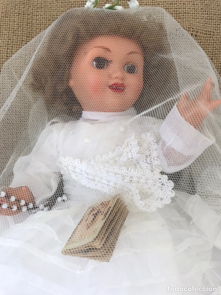 Mu&ntilde;eca espa&ntilde;ola clasica: Mu&ntilde;eca celuloide y cart&oacute;n piedra primera comuni&oacute;n - Foto 30