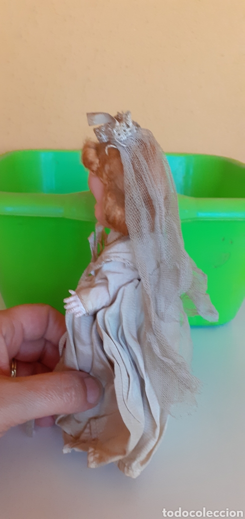 Mu&ntilde;eca espa&ntilde;ola clasica: ANTIGUA MU&Ntilde;ECA DE COMUNION DE CELULOIDE CON SU ROSARIO - Foto 6