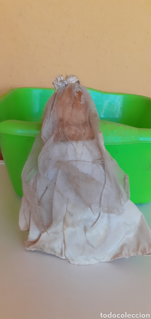 Mu&ntilde;eca espa&ntilde;ola clasica: ANTIGUA MU&Ntilde;ECA DE COMUNION DE CELULOIDE CON SU ROSARIO - Foto 7