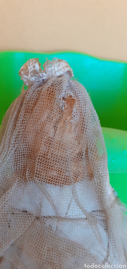 Mu&ntilde;eca espa&ntilde;ola clasica: ANTIGUA MU&Ntilde;ECA DE COMUNION DE CELULOIDE CON SU ROSARIO - Foto 8