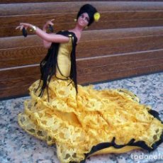 Bambola spagnola classica: MUÑECA ANTIGUA GITANA FLAMENCA MARIN , CON MUCHOS DETALLES Y VESTIDO DE COLA. VER FOTOS / LOTE 20