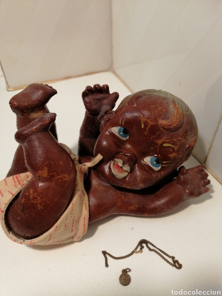 Mu&ntilde;eca espa&ntilde;ola clasica: Mu&ntilde;eco d caucho antiguo - Foto 1