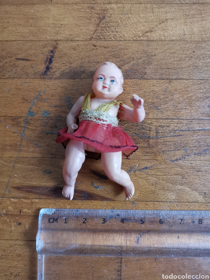 Mu&ntilde;eca espa&ntilde;ola clasica: Nina de celuloide con vestido rojo - Foto 6