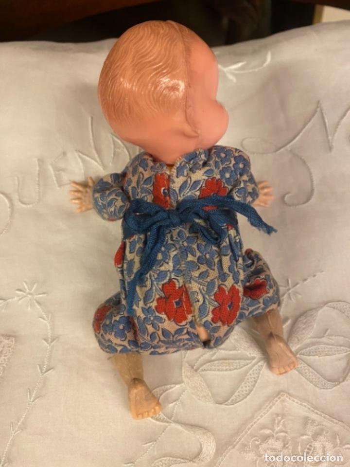 Mu&ntilde;eca espa&ntilde;ola clasica: Precioso beb&eacute; gateador celuloide - Foto 6