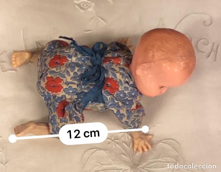 Mu&ntilde;eca espa&ntilde;ola clasica: Precioso beb&eacute; gateador celuloide - Foto 7
